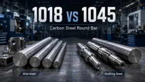 1018 and 1045 carbon steel round bar comparison