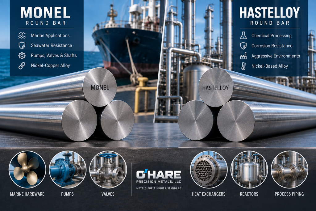Monel round bar for marine and seawater applications